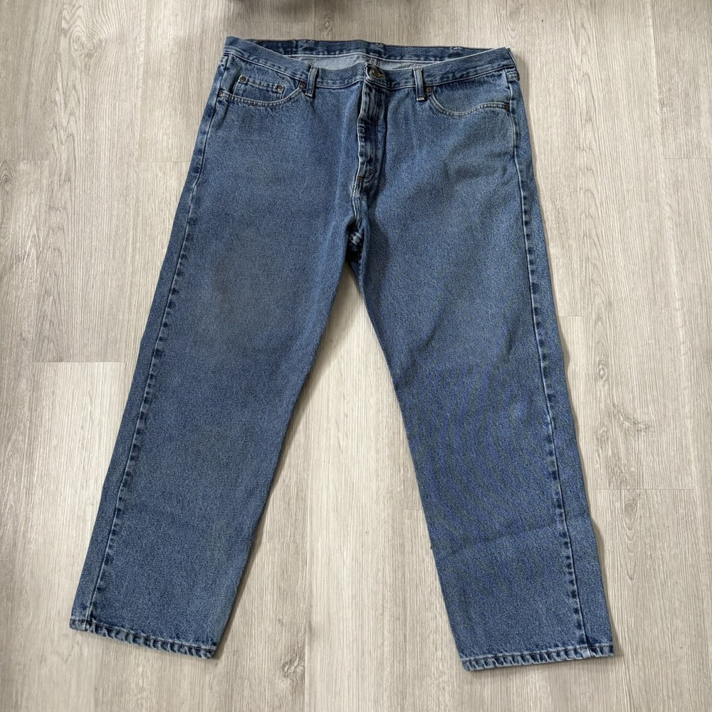 Wrangler Men's Blue Denim‎ Cotton Jean Workwear 42x30 97NPQDR